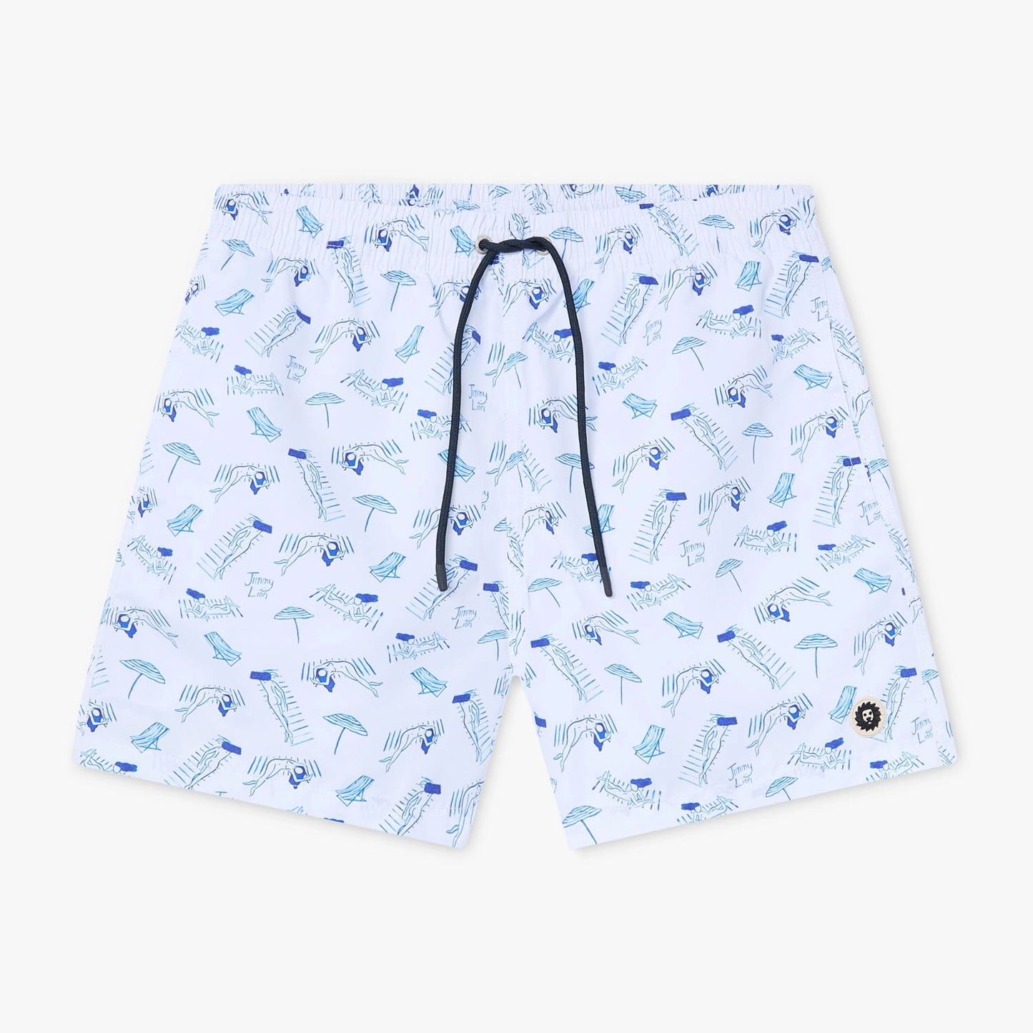 Tan Lines Swim Shorts - White