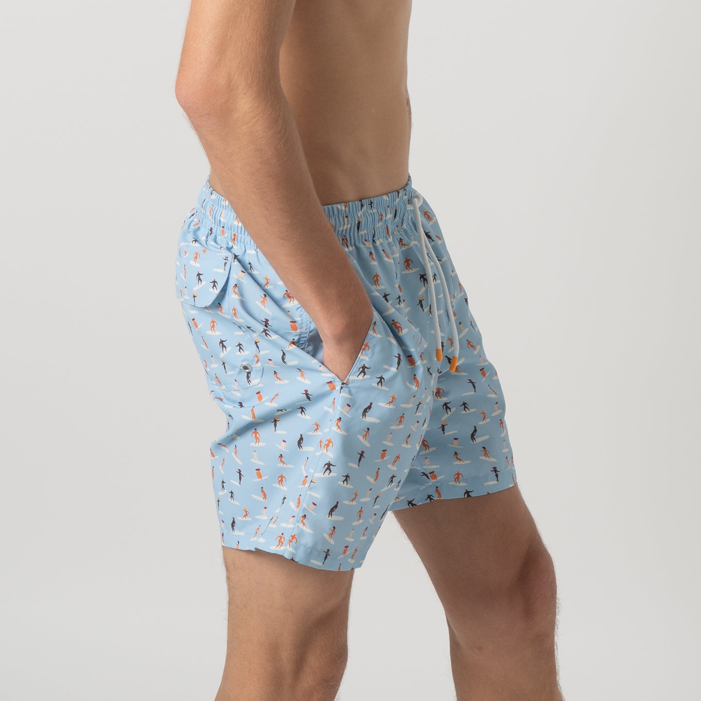 Surfers Swim Shorts - Light Blue
