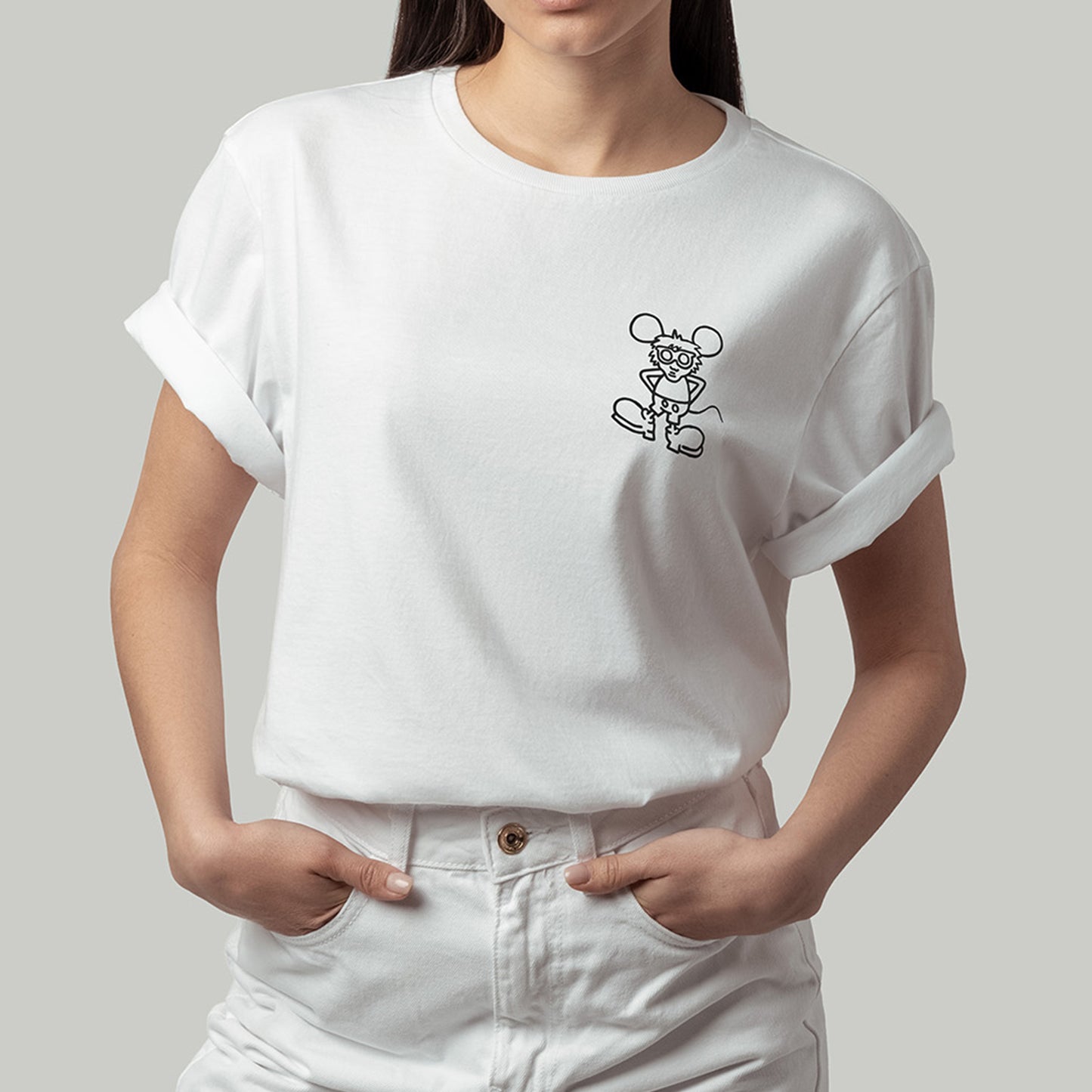 Andy Mouse Tee - White