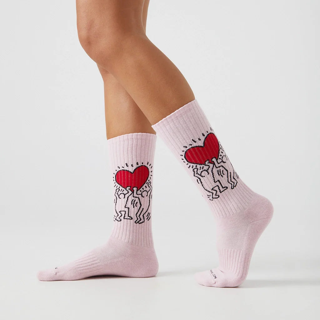 Athletic Keith Haring Heart - Pink