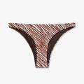 Zebra Print Cheeky Bottom - Beige