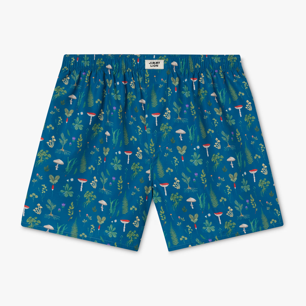 Mushrooms Boxer Shorts - Navy Blue