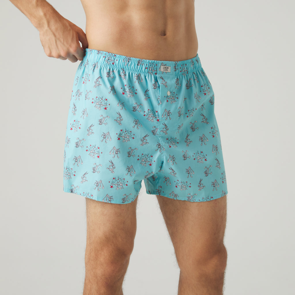 Bugs Bunny Boxer Shorts - Light Blue