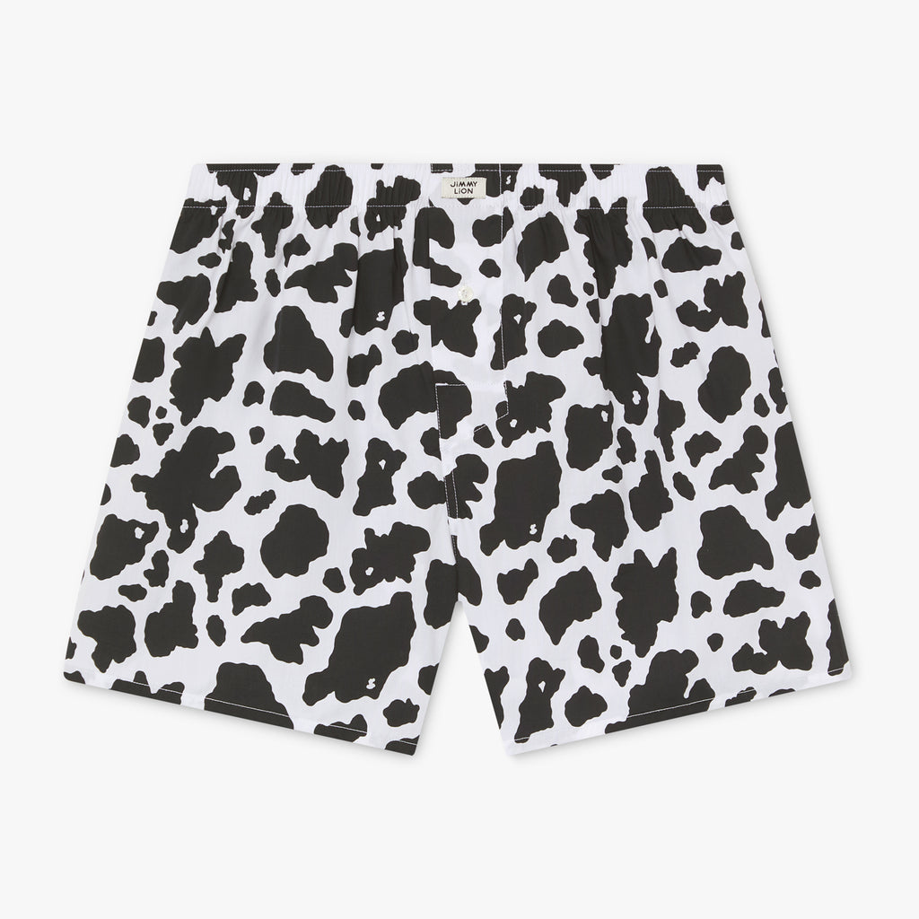 Cow Print Boxer Shorts & Socks Bundle - Various