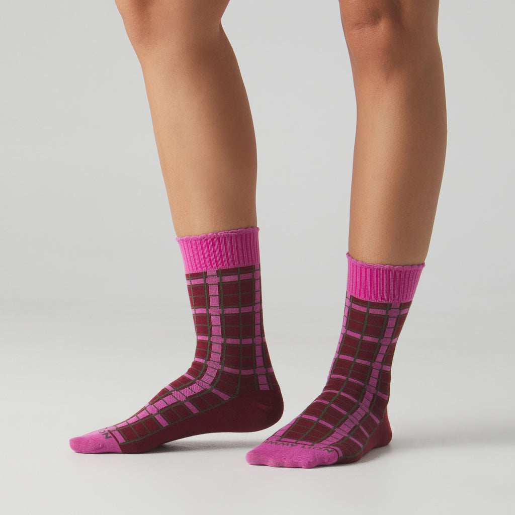 Evelina Kroon Red Pattern - Granet Pink