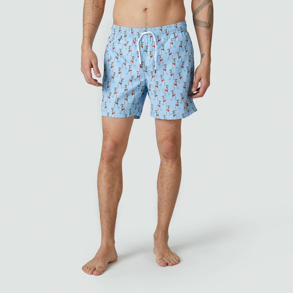 Happy Hour Swim Shorts - White