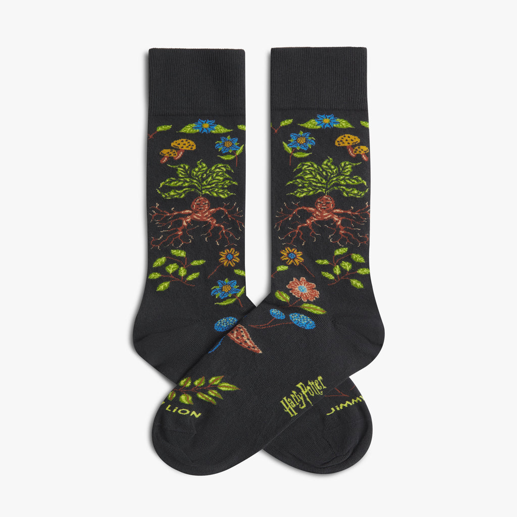 Harry Potter Herbology Socks - Dark Gray