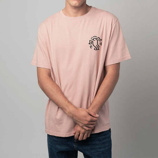 Keith Haring Heart Tee - Pink