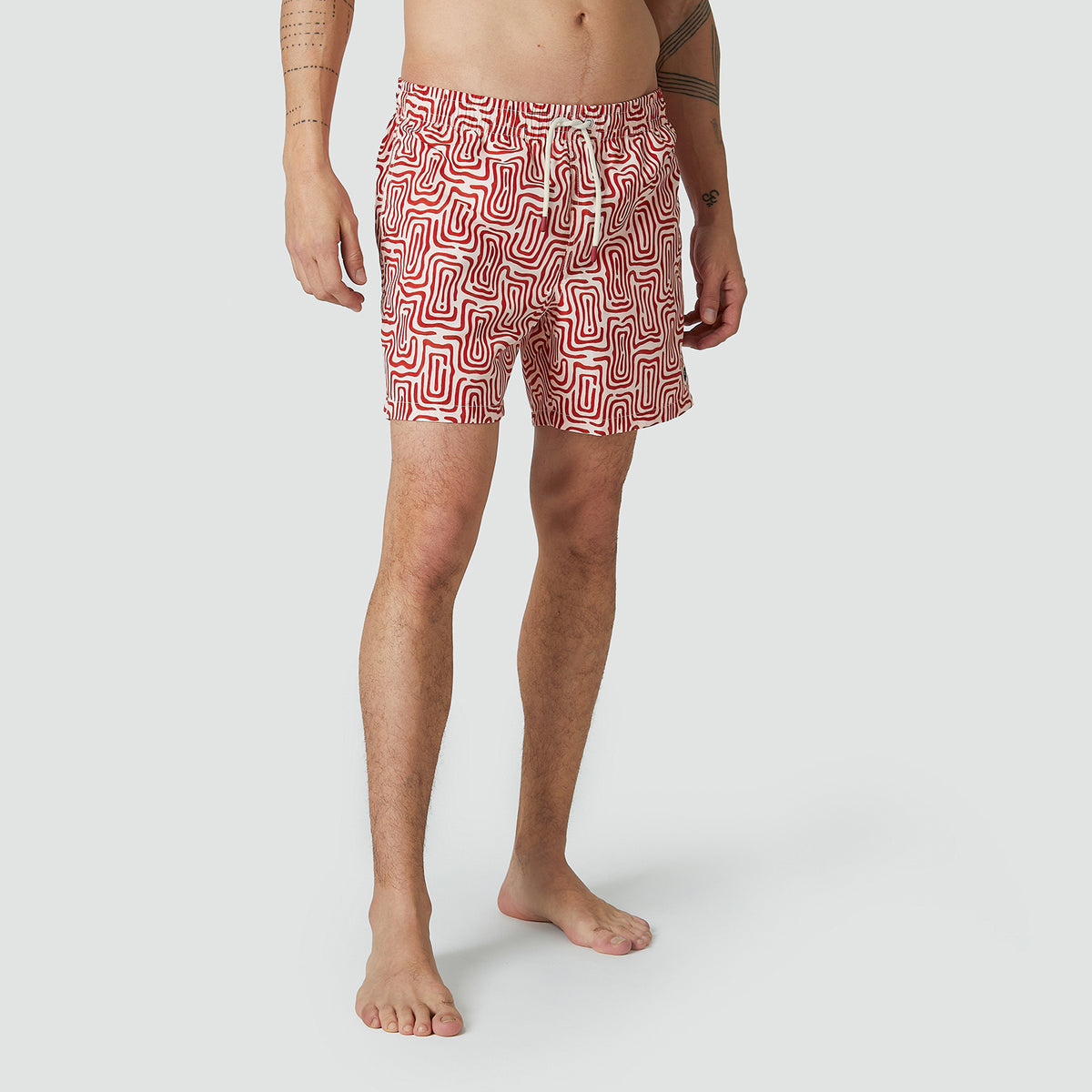 Labyrinth Swim Shorts - Beige