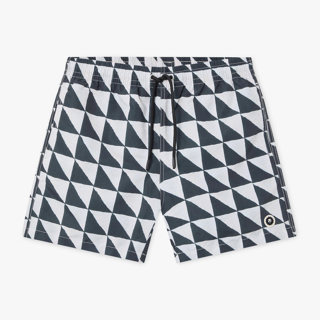 Mosaic Swim Shorts - Black
