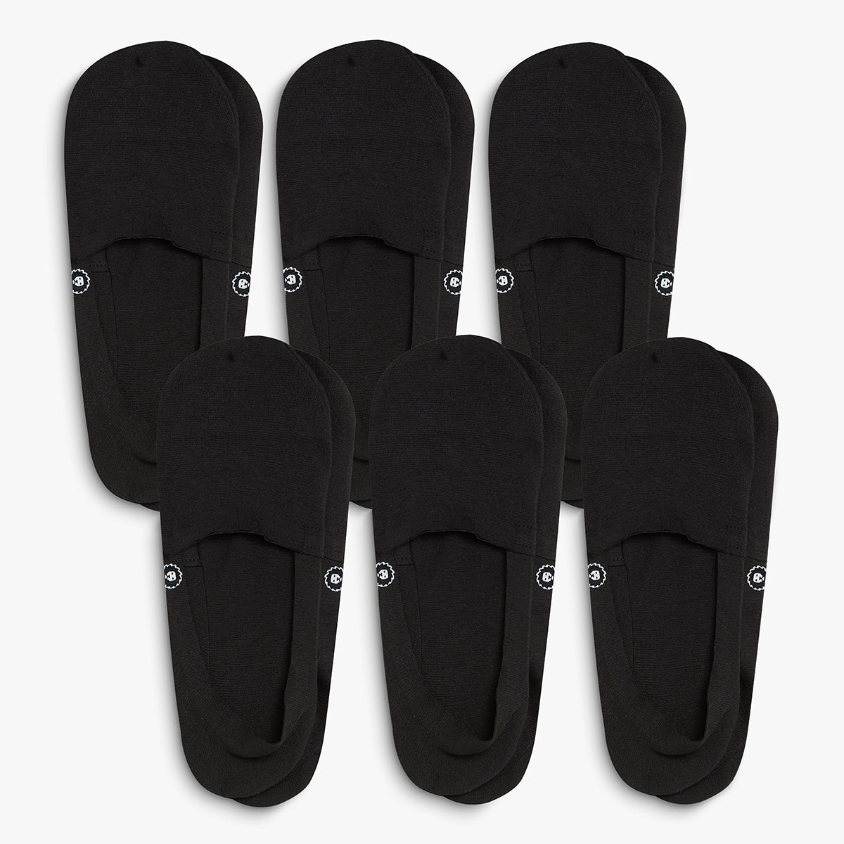 6 x No Show Essentials Second Skin - Black