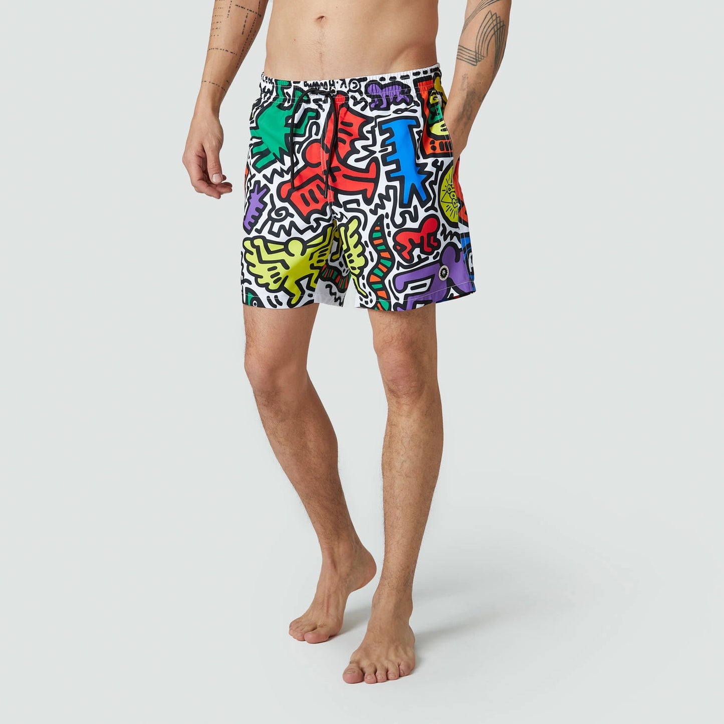 Tokyo Pop Shop Swim Shorts - White