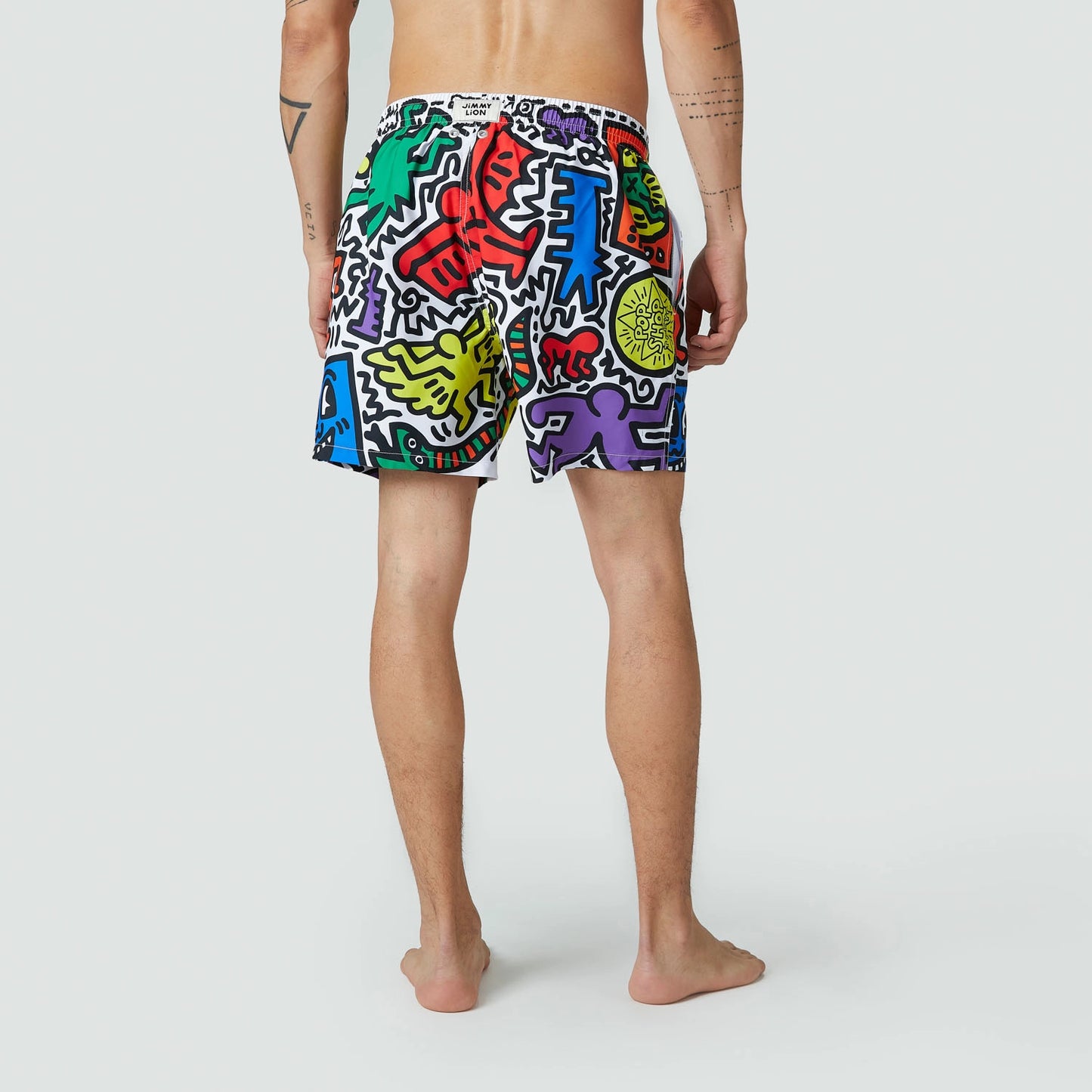 Tokyo Pop Shop Swim Shorts - White