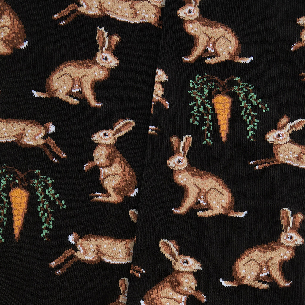 Rabbits and Carrot - Black