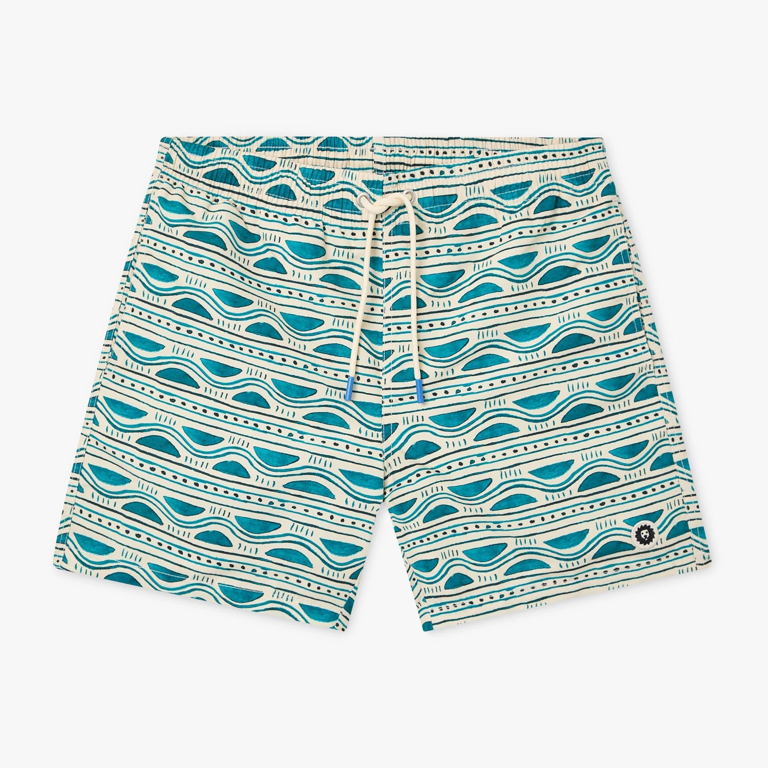 Sea Forms Swim Shorts - Beige