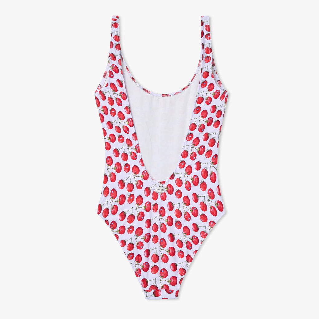 Tomatoes Swimsuit - White and Red