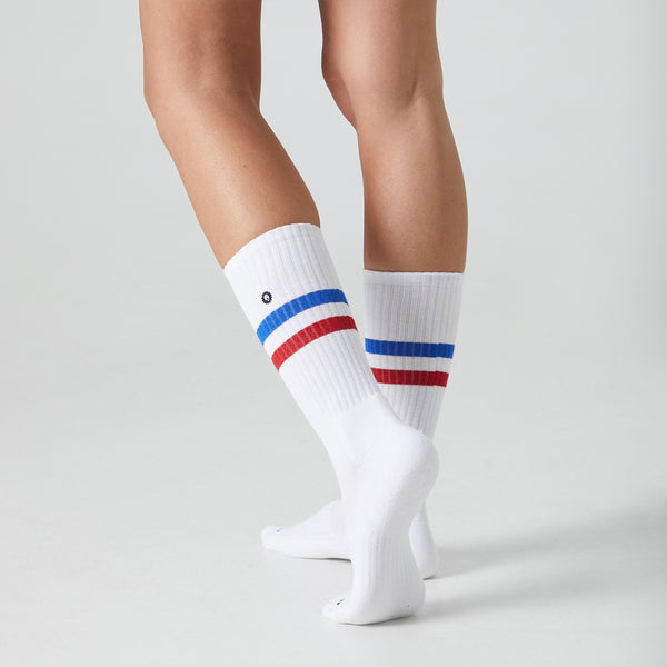 Athletic Essentials Stripes - White