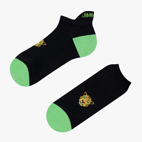 Ankle Athletic Leopard - Black