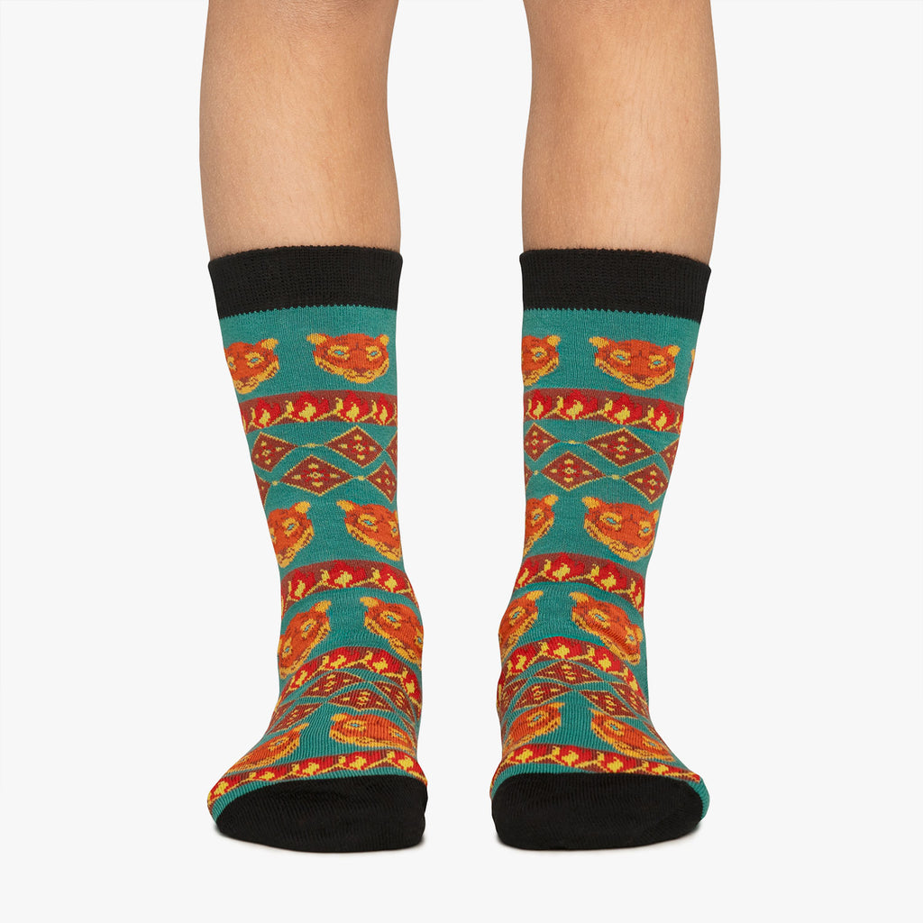 Kids Flaming Tiger - Green (1)